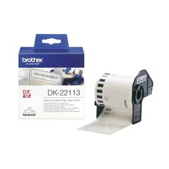 Brother DK-22113 Continuous Film Label Roll – Black on Clear, 62mm (DK22113) (BRODK22113) έως 12 άτοκες Δόσεις