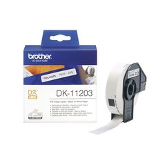 Brother DK-11203 Label Roll – Black on White, 17mm x 87mm (DK11203) (BRODK11203) έως 12 άτοκες Δόσεις