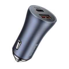 Baseus Car Charger Golden Contactor Pro Dual Quick Charger U+U PD 3.0, QC 4+ SCP FCP AFC 40W Dark Gray (CCJD-A0G) (BASCCJD-A0G) έως 12 άτοκες Δόσεις