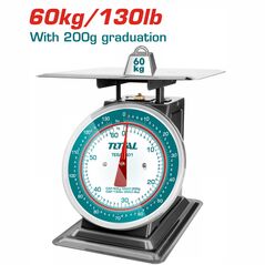 TOTAL ΖΥΓΑΡΙΑ ΕΛΑΤΗΡΙΟΥ 60Kg (TESA5601) ως 12 Άτοκες Δόσεις