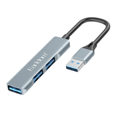 [product / manufacturer] USB hub Earldom ET-HUB09, USB 3.0, 3 θύρες, Γκρί - 40218 έως 12 άτοκες Δόσεις