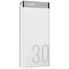 [product / manufacturer] Φορητός Φορτιστής Yookie YO13, 30000mAh, Λευκο - 87062 έως 12 άτοκες Δόσεις