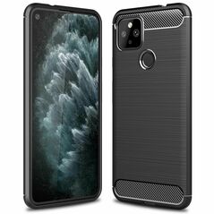 Techsuit Husa pentru Google Pixel 4a 5G - Techsuit Carbon Silicone - Black 5949419057715 έως 12 άτοκες Δόσεις