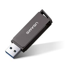 USAMS Stick de Memorie USB 128GB - USAMS Rotable (US-ZB197) - Iron Gray 6958444955452 έως 12 άτοκες Δόσεις