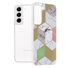 Techsuit Husa pentru Samsung Galaxy S22 5G - Techsuit Marble Series - Purple Hex 5949419021846 έως 12 άτοκες Δόσεις