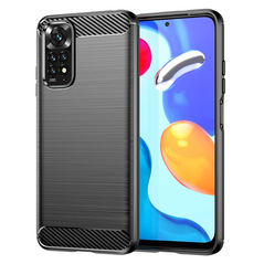 Techsuit Husa pentru Xiaomi Redmi Note 11 / Note 11S - Techsuit Carbon Silicone - Black 5949419025042 έως 12 άτοκες Δόσεις