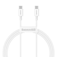Baseus Cablu de Date Type-C la Type-C 100W, 1m - Baseus Superior Series (CATYS-B02) - White 6953156208452 έως 12 άτοκες Δόσεις