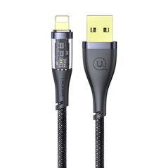 USAMS Cablu de Date USB la Lightning 1.2m - USAMS Icy Series (US-SJ574) - Black 6958444991528 έως 12 άτοκες Δόσεις