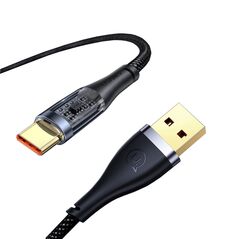USAMS Cablu de Date USB la Type-C PD, 66W, 1.2m - USAMS Icy Series (US-SJ572) - Black 6958444991573 έως 12 άτοκες Δόσεις