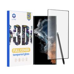 Lito Folie pentru Samsung Galaxy S22 Ultra 5G - Lito 3D Full Cover Super Thin Glass - Black 5949419016972 έως 12 άτοκες Δόσεις