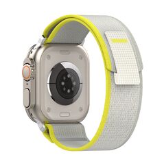 Techsuit Curea pentru Apple Watch 1/2/3/4/5/6/7/8/SE/SE 2/Ultra (42/44/45/49mm) - Techsuit Watchband (W039) - Yellow / Gray 5949419001862 έως 12 άτοκες Δόσεις
