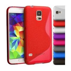 SAMSUNG Galaxy S5 mini - ΘΗΚΗ ΣΙΛΙΚΟΝΗΣ S-CASE ΚΟΚΚΙΝΗ MA47826S-R 14316 έως 12 άτοκες Δόσεις