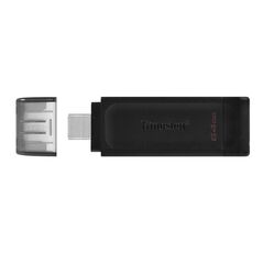 USB STICK KINGSTON 64GB, USB 3.2 GEN 1 , type C, PENDRIVE GT70 ΜΑΥΡΟ KG-DT70-64GB 10095 έως 12 άτοκες Δόσεις