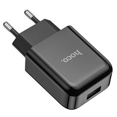 HOCO - N2 VIGOUR SINGLE USB TRAVEL CHARGER SINGLE USB 5V/2,1A BLACK HOC-N2-BK 5504 έως 12 άτοκες Δόσεις