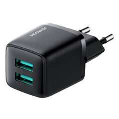 JoyRoom JoyRoom - Wall Charger (L-2A121) - 2 x USB, 12W, 2.4A - Black 6941237126108 έως 12 άτοκες Δόσεις