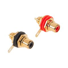 Cabletech Connectors RCA σασί HQ ζεύγος μαύρο-κόκκινο Cabletech DM-0081Z έως 12 άτοκες Δόσεις