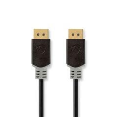Nedis Cable DisplayPort male - DisplayPort male 2m Μαύρο (CCBW37014AT20) (NEDCCBW37014AT20) έως 12 άτοκες Δόσεις