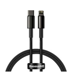 Baseus Type-C - Lightning Tungsten Gold Fast charging cable PD 20W 2m Black (CATLWJ-A01) (BASCATLWJ-A01) έως 12 άτοκες Δόσεις