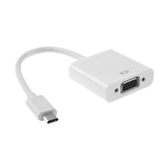 Μετατροπέας USB Type-C σε VGA, No brand, Λευκό - 18290