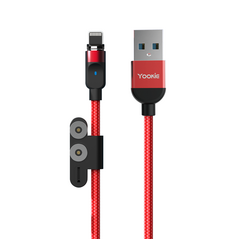 Μαγνητικός καλώδιο δεδομένων Yookie CB4, 3in1, Micro USB, Lightning, Type-C, 1.0m,  Διαφορετικά χρώματα - 40152