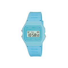 Casio Collection Ψηφιακό Ρολόι Μπαταρίας με Τιρκουάζ Καουτσούκ Λουράκι (F-91WC-2AEF) (CASF-91WC-2AEF) έως 12 άτοκες Δόσεις