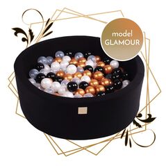 MeowBaby Baby Foam Round Ball Pit 90x30cm with 250 Balls Glamour (B001008) (MEBB001008) έως 12 άτοκες Δόσεις