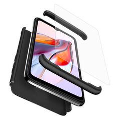 GKK Husa pentru Xiaomi Redmi 12C + Folie - GKK 360 - Black 5949419073524 έως 12 άτοκες Δόσεις