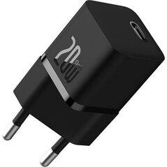 Baseus Mini Wall Charger GaN5 20W Black (CCGN050101) (BASCCGN050101) έως 12 άτοκες Δόσεις