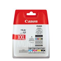 Canon Μελάνι Inkjet CLI-581XXLMPK BK/C/M/Y (1998C005) (CANCLI-581XXLMPK) έως 12 άτοκες Δόσεις