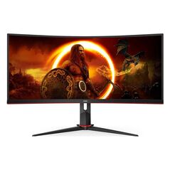 AOC CU34G2XE/BK UWQHD Curved Gaming Monitor 34'' with speakers (AOCCU34G2XEBK) έως 12 άτοκες Δόσεις