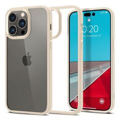 Θήκη TPU & PC Spigen Ultra Hybrid Apple iPhone 14 Pro Διάφανο-Μπεζ 8809811864601 8809811864601 έως και 12 άτοκες δόσεις