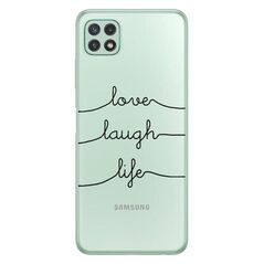 Θήκη TPU inos Samsung A226B Galaxy A22 5G Art Theme Love-Laugh-Life 5205598149628 5205598149628 έως και 12 άτοκες δόσεις