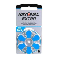 Μπαταρία Ακουστικών Βαρηκοΐας Rayovac Extra Advanced 675 (6 τεμ.) 96178218 96178218 έως και 12 άτοκες δόσεις