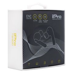 iPro True Wireless Bluetooth Earphones TW300 Black (010701-0257) (IPRO010701-0257) έως 12 άτοκες Δόσεις