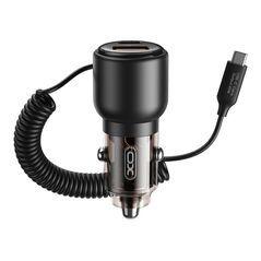 XO car charger CC59 65W 1x USB 1x USB-C tarnish with USB-C cable + USB-C - USB-C cable