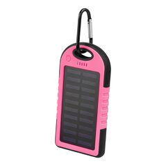 Setty solar power bank SPBS-05 5000 mAh pink