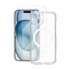 Vmax set Mag case + glass 2,5D premium for iPhone 12 6,1&quot;