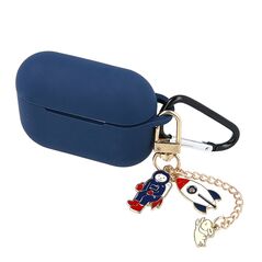 Case for Airpods Pro 2 dark blue with pendant