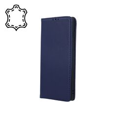 Genuine Leather Smart Pro for Samsung Galaxy S24 Plus navy blue