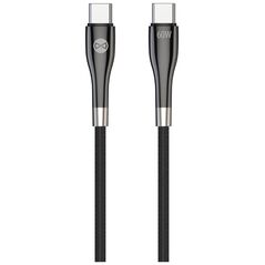 Forever Sleek cable USB-C - USB-C 1,0 m 60W black