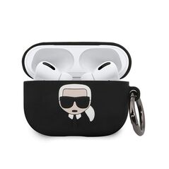 Karl Lagerfeld case for Airpods Pro KLACAPSILGLBK black Silicone Iconic 3700740472453