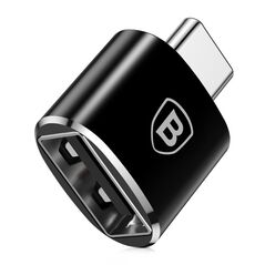 Аdapter Baseus Mini, USB F to Type-C, OTG, Black - 40397 έως 12 άτοκες Δόσεις