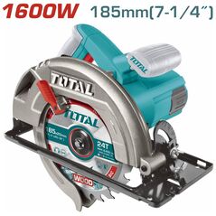 TOTAL ΕΠΑΓΓ. ΔΙΣΚΟΠΡΙΟΝΟ ΞΥΛΟΥ 1.600W - 185mm (TS1161856) ως 12 Άτοκες Δόσεις