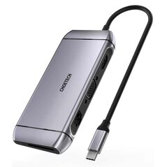 Choetech 9in1 multifunctional USB Type C HUB - 3x USB 3.2 Gen 1 / SD and TF memory card reader / HDMI 4K 30Hz / VGA Full HD 60Hz / USB Type C / RJ45 gray (HUB-M15 gray)