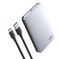 Ugreen pocket enclosure for 2.5 &#39;&#39; SATA 3.0 6Gbps hard disk gray + cable USB - USB Type C 0.5m (CM300)