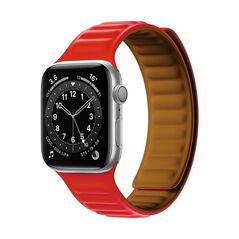 Magnetic Strap Strap for Watch 7 7/8/9 45mm Magnetic Wristband Bracelet Bracelet Red