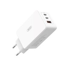 XO wall charger CE13 PD QC 3.0 65W 1x USB 2x USB-C white 6920680844272