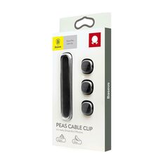 Baseus Cable Clip Peas Black (ACWDJ-01) (BASACWDJ-01) έως 12 άτοκες Δόσεις