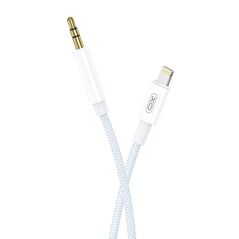 XO cable audio NB-R211A Lightning - jack 3,5mm 1,0 m white-blue 6920680827718