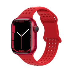 Hoco Watchband Hoco WA08 Flexible Honeycomb 38/40/41mm για Apple Watch 1/2/3/4/5/6/7/8/SE Big Red Silicon Band 38235 6931474787507